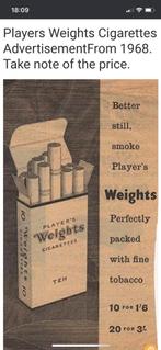 Zeer oude cigarettes 20 St.  V 1958. Prijs overeen te komen, Ophalen of Verzenden