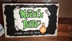 Bierbrouwerij kleine kartonnen reclame Kerels Bier, Gebruikt, Ophalen of Verzenden