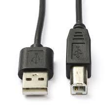Kabel USB A — USB B (printerkabel), Computers en Software, Pc- en Netwerkkabels, Zo goed als nieuw, Ophalen