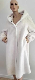 Witte jas van imitatiebont, Kleding | Dames, Ophalen of Verzenden, Nieuw, Maat 42/44 (L), Wit
