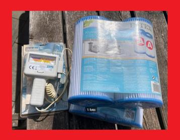 zwembadtester meter PH + CHLOOR + 4x zwembad FILTER A intex beschikbaar voor biedingen