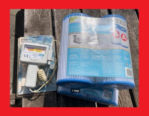 zwembadtester meter PH + CHLOOR + 4x zwembad FILTER A intex, Tuin en Terras, Zwembad-toebehoren, Nieuw, Ophalen of Verzenden