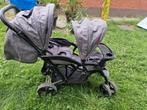 Dubbele kinderwagen, Kinderen en Baby's, Ophalen, Gebruikt, Regenhoes