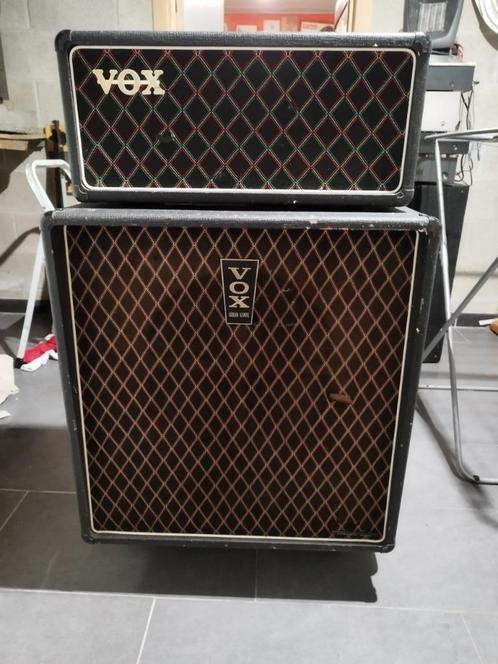 vox ac50 +cab 1x15/vox ac30 red color england 1994 special, Muziek en Instrumenten, Versterkers | Bas en Gitaar, Gebruikt, Gitaar