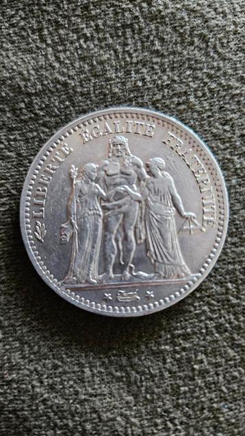 Republique Française  5 francs 1875 beschikbaar voor biedingen