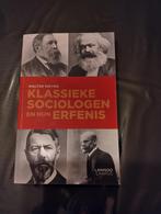 Klassieke sociologen en hun erfenis, Boeken, Ophalen of Verzenden, Zo goed als nieuw, Hoger Onderwijs, Walter Weyns