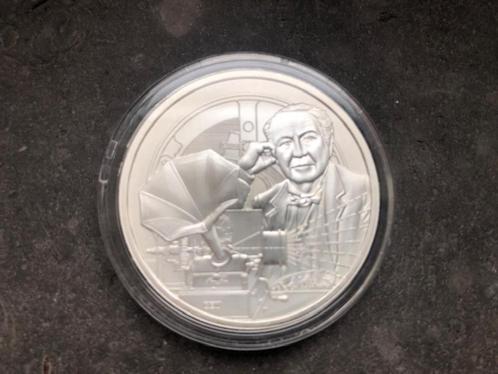 2023 Niue - Thomas Edison - Icons of Inspiration 1 oz silver, Timbres & Monnaies, Monnaies | Océanie, Monnaie en vrac, Argent