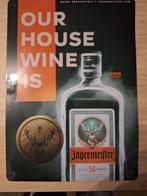 Jägermeister Reclamebord (metaal), Ophalen, Zo goed als nieuw, Reclamebord