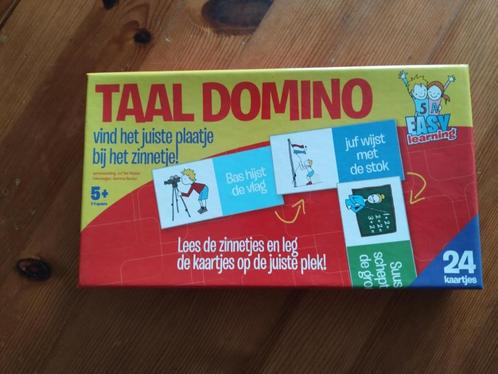 Taal domino - 5+ - 2 tot 4 spelers - als nieuw, Kinderen en Baby's, Speelgoed | Educatief en Creatief, Nieuw, Taal en Lezen, Ophalen of Verzenden
