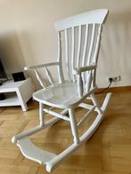Rocking-chair, Huis en Inrichting, Stoelen, Wit, Zo goed als nieuw, Eén, Hout