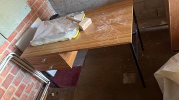 Bureau vintage tek, Huis en Inrichting, Bureaus, Ophalen, Gebruikt, Bureau