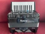 Z.g.a.n. digitale Roland FR-1X accordeon . 72 bas ., Muziek en Instrumenten, Accordeons, 72-bas, Zo goed als nieuw, Met riemen