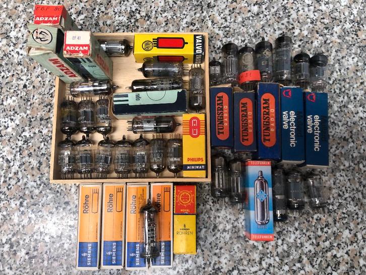TUBES/BUIZEN AUDIO-AMP-RADIO LOT (ECC88,ECC81,ECC86,ECC82 EA, TV, Hi-fi & Vidéo, Amplificateurs & Ampli-syntoniseurs, Utilisé
