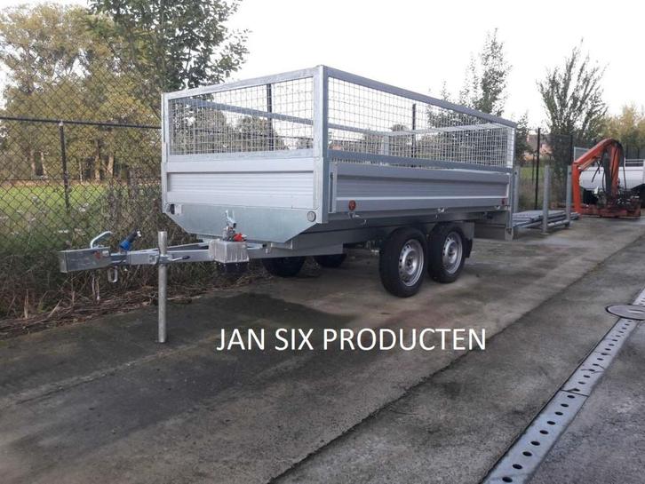aanhangwagen / kipper ongeremd afmetingen bak 3.08 x 1.58, Auto diversen, Overige Auto diversen, Ophalen