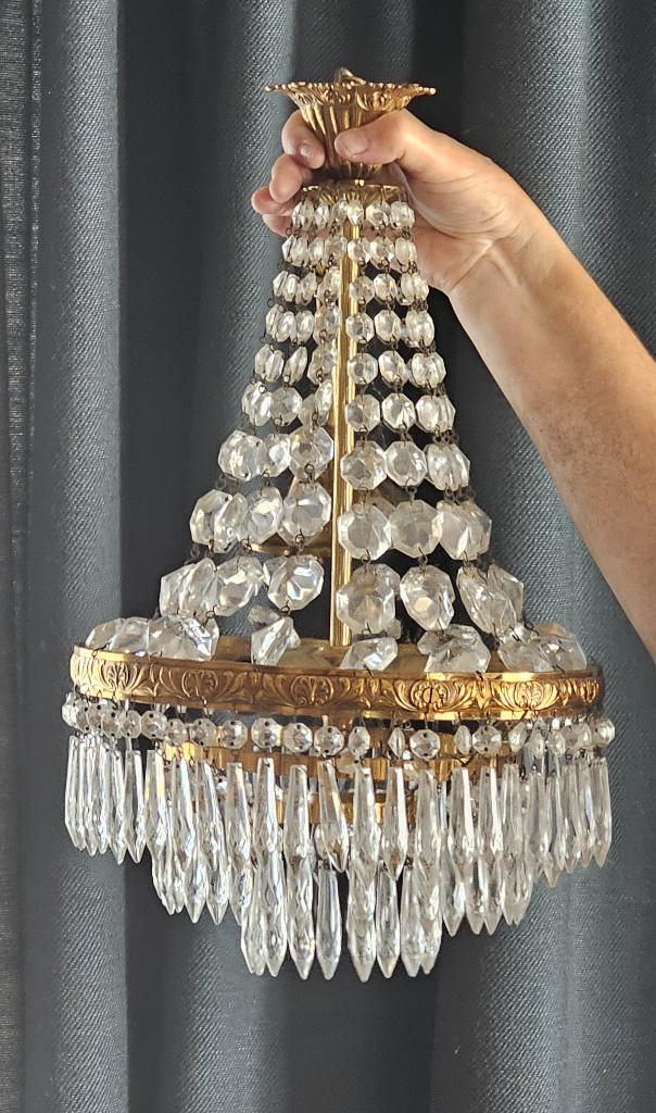 Lustre en cristal, Maison & Meubles, Lampes | Lustres, Utilisé, Enlèvement