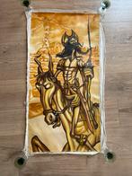 Handgeschilderd doek Don Quichot, Antiek en Kunst, Ophalen of Verzenden