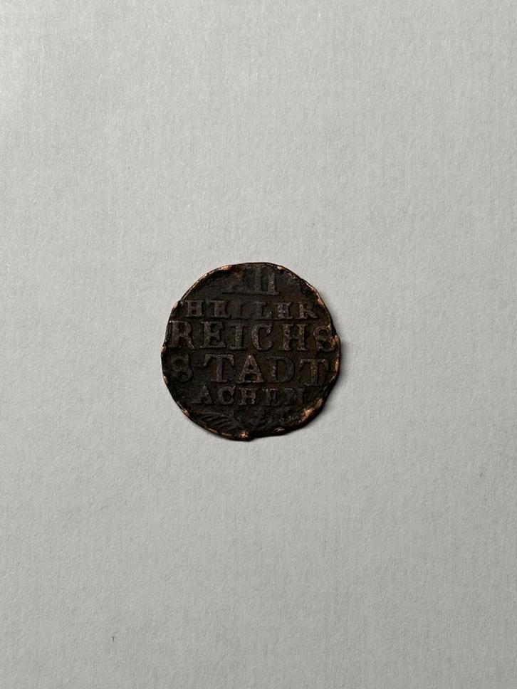 Aachen, Stadt 12 Heller (jaar 1765 !!!), Postzegels en Munten, Munten en Bankbiljetten | Verzamelingen, Munten, Ophalen of Verzenden