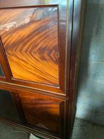 Vintage kast roodhout en glas deur, Huis en Inrichting, Ophalen, Zo goed als nieuw