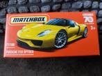 matchbox porsche 918 spyder, Hobby & Loisirs créatifs, Voitures miniatures | 1:50, Matchbox, Enlèvement ou Envoi, Neuf