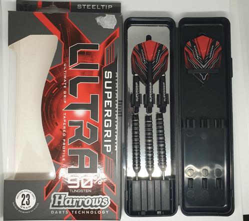 Darts pijlen Harrows Supergrip Ultra 90% - 23 gram, Sport en Fitness, Darts, Gebruikt, Pijlen, Ophalen of Verzenden