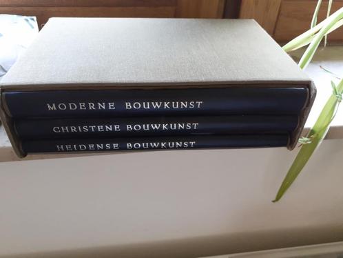 3 antieke boeken over geschiedenis van bouwkunst, Antiek en Kunst, Antiek | Boeken en Manuscripten, Ophalen of Verzenden