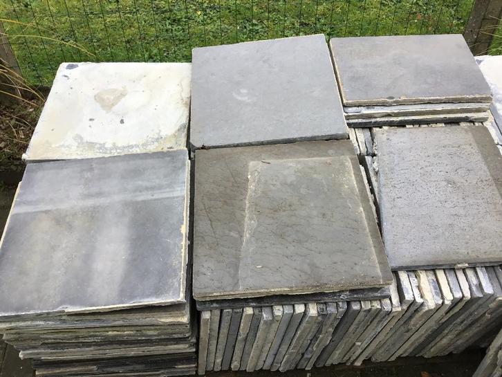 blauwe steen, Tuin en Terras, Tegels en Klinkers, Gebruikt, Terrastegels, Natuursteen, Ophalen