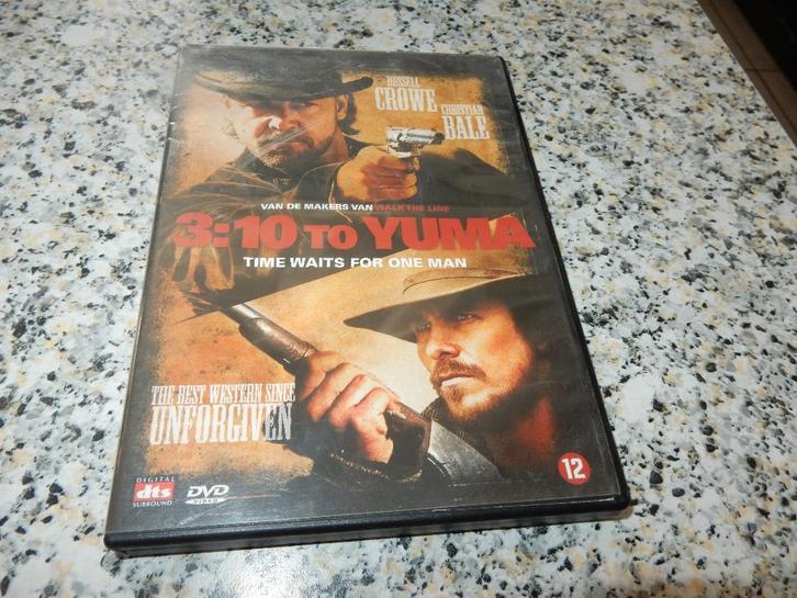 nr.2465- Dvd: 3:10 to yuma - western, CD & DVD, DVD | Action, Comme neuf, Autres genres, À partir de 16 ans, Enlèvement ou Envoi