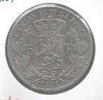 13811 * LEOPOLD I * 5 frank 1851  MET PUNT, Postzegels en Munten, Verzenden, Zilver