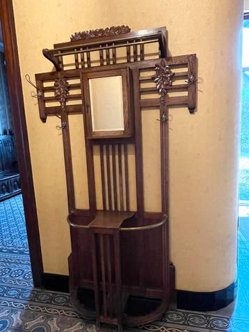 Art Deco Porte manteau, hoeden- en parapluhouder wandmodel.  beschikbaar voor biedingen