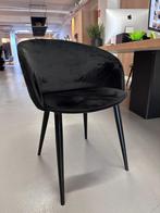 Designstoel Dual by Danform zwart velvet  -50%, Nieuw, Vijf, Zes of meer stoelen, Hout, Zwart