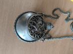 Indiase parfumfles hanger zilver vintage jaren 70  Bieden, Ophalen of Verzenden, Zilver