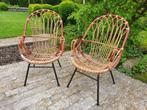 Set van 2 rotan stoelen, Enlèvement, Utilisé, Métal, Deux