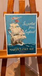 Martins  pale ale blikken bordje., Ophalen of Verzenden, Zo goed als nieuw, Reclamebord, Plaat of Schild