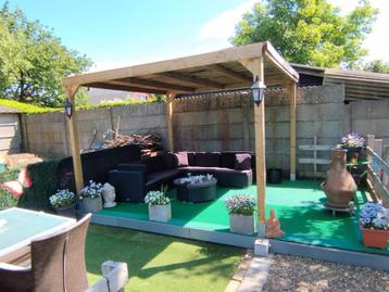 Prieel zonder dakplaten 3m / 3m  beschikbaar voor biedingen