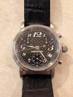 Montblanc Meisterstück Chronograph – Quartz – 36 mm, Montre-bracelet, Autres marques, Enlèvement ou Envoi, Cuir