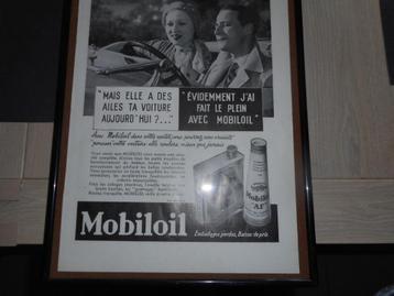 Reklame Shell Mobiloil, Enlèvement ou Envoi, Utilisé, Panneau publicitaire
