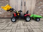 tractor Case luchtbanden en  met frontlader en kar, Kinderen en Baby's, Ophalen of Verzenden, Zo goed als nieuw, Overige merken
