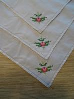 Vintage 8 sierdoekjes met borduursel, Ophalen of Verzenden