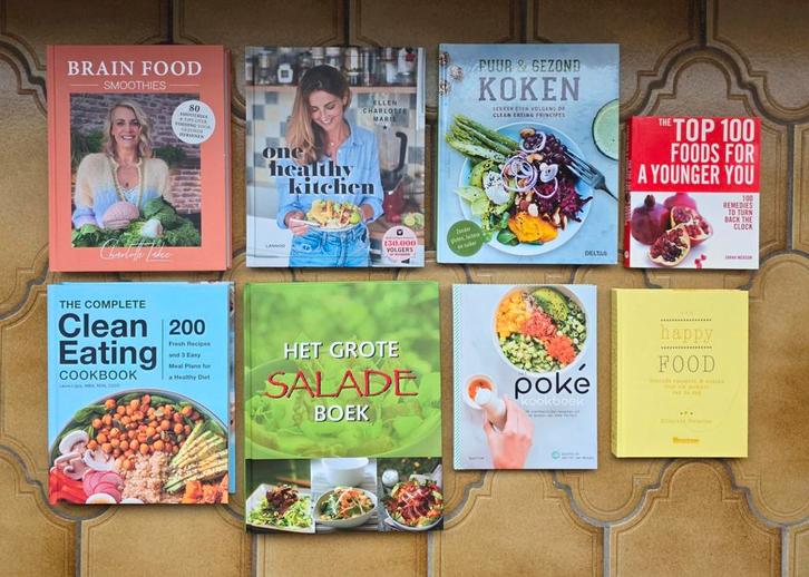 8 kookboeken over gezonde voeding (5 euro per boek), Livres, Livres de cuisine, Comme neuf, Enlèvement