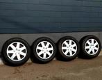 4 bons pneus 195/65-15 pour Audi 80 / 100, entraxe 4x108, Auto-onderdelen, 15 inch, Banden en Velgen, Gebruikt, Winterbanden