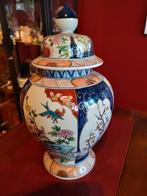 Vaas handgeschilderd, Antiek en Kunst, Antiek | Vazen, Ophalen
