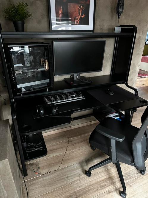 Bureau gamer noir impeccable, Huis en Inrichting, Kasten | Computermeubels, Zo goed als nieuw, Ophalen