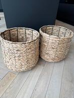 Plantenmand 2 st, Huis en Inrichting, Woonaccessoires | Schalen en Manden, Ophalen, Gebruikt, Mand, Rond