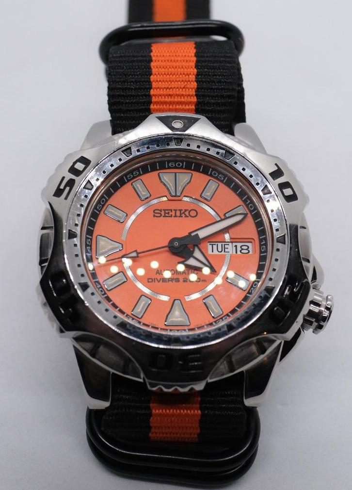 Seiko Orange "Starfish " SKZ281, Handtassen en Accessoires, Overige Accessoires, Zo goed als nieuw, Ophalen of Verzenden