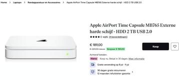 Apple Airtport 2Tb, Autres modèles, Enlèvement ou Envoi, HDD, Comme neuf