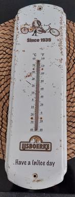 Retro emaille thermometer IJsboerke, Ophalen, Zo goed als nieuw