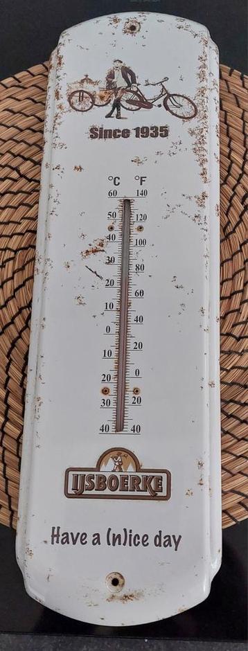 Retro emaille thermometer IJsboerke, Enlèvement, Comme neuf