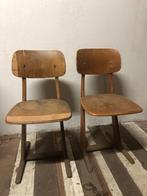 Lot de 2 chaises d'école vintage, Enlèvement
