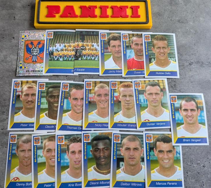 PANINI STICKERS 19X FOOTBALL 2003 SINT TRUIDEN  VOETBAL, Hobby en Vrije tijd, Stickers en Plaatjes, Nieuw, Verzenden