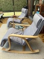 2 relax / schommelstoelen, Ophalen, Gebruikt, Hout